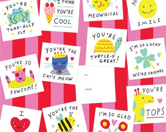 Printable Punny Valentines for Kids