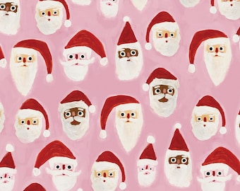 Papel de regalo - Papás Noel estresados - Juego de 5 hojas