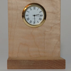 Small wooden desk clock
