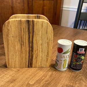 Spalted maple napkin holder