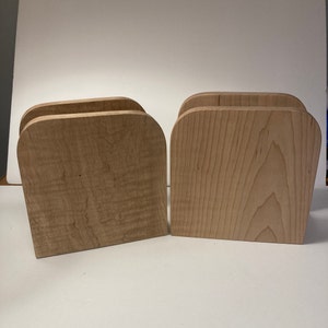 Curly maple napkin holder