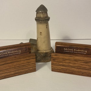 Wooden business card holder image 1