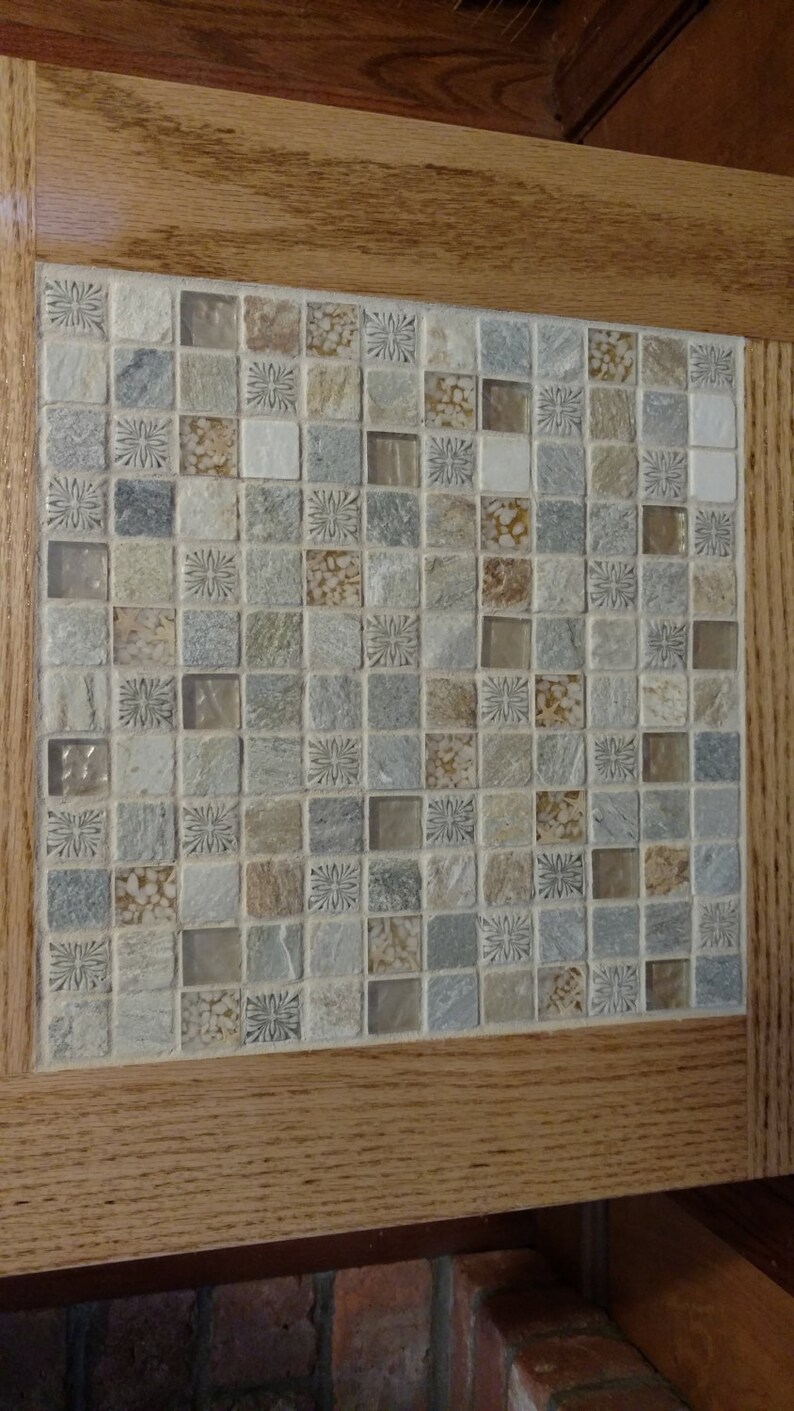 Mosaic Tile Top End Table Etsy UK