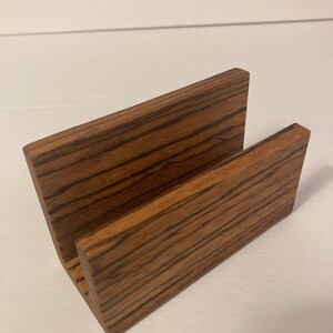 Wooden business card holder image 3