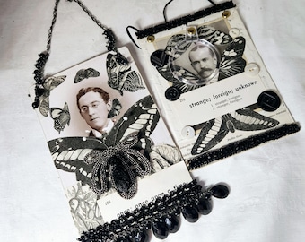 Steampunk Mixed Media Antique Photos: Quirky Insect Men, Odd Fellows, Entomologist's Delight