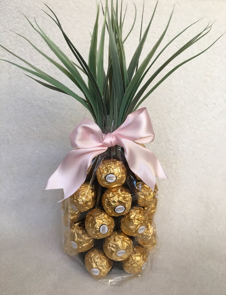 Ferrero Rocher Chocolate Pineapple Housewarming Gift w/ Etsy