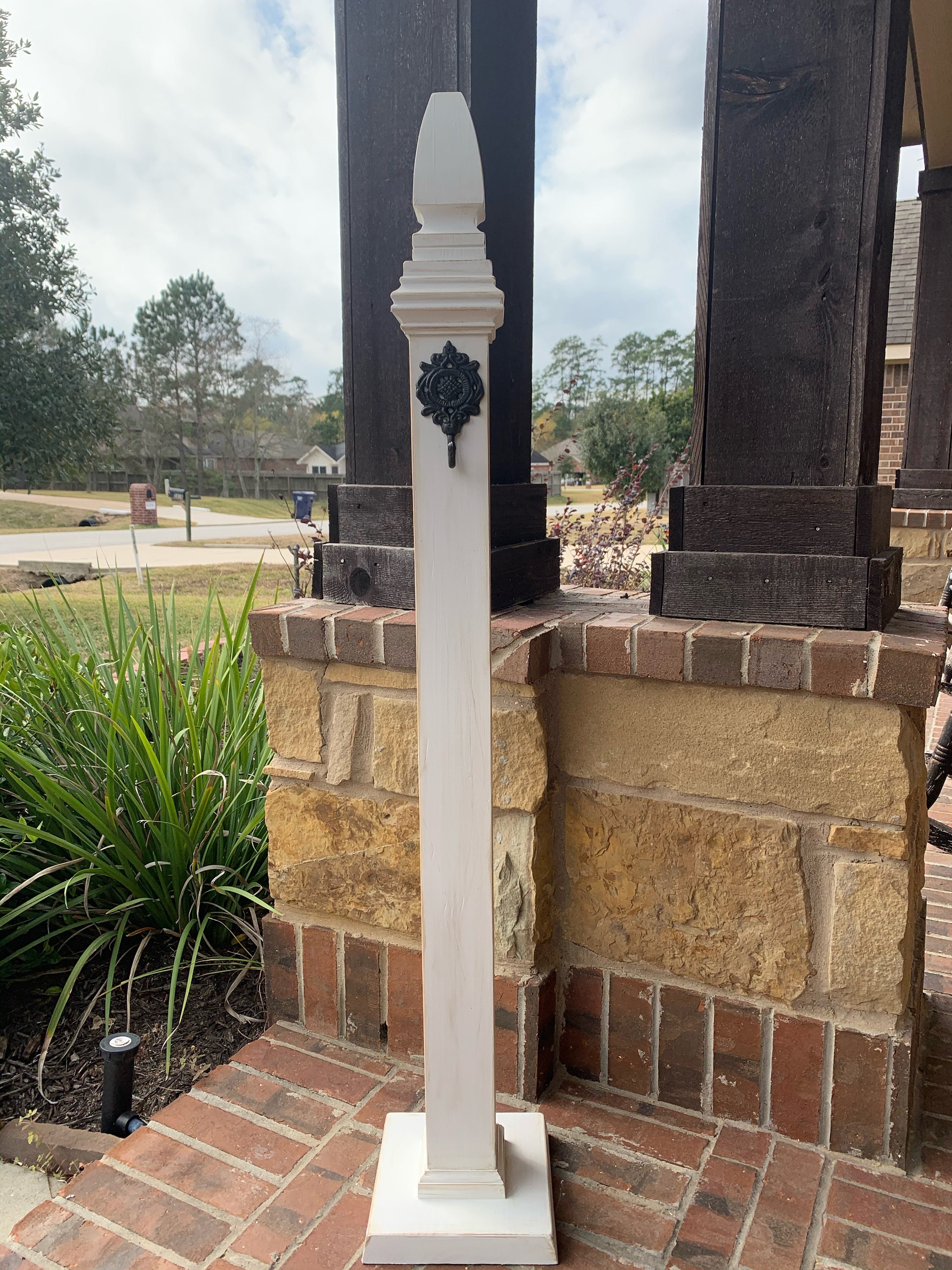 Wreath Stand Wreath Post Porch Post Porch Pole Hanger Etsy