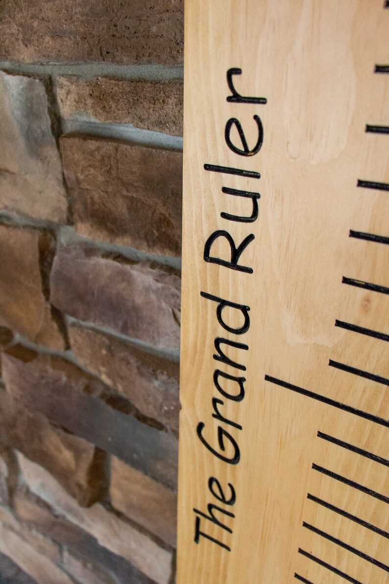 Great Ruler Chart The Grand Ruler: Engraved Growth Chart - Etsy