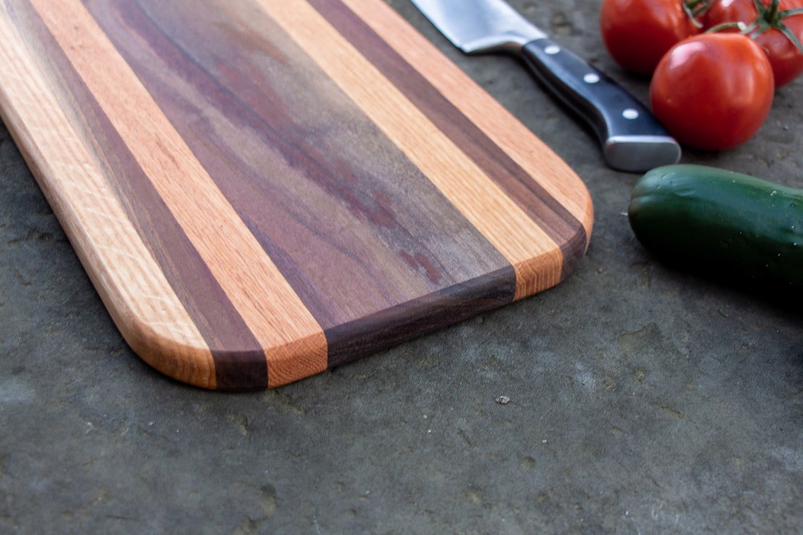 Custom Walnut Oak Cutting Board Etsy