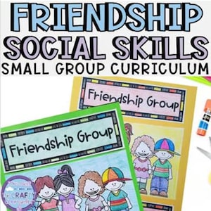Friendship Skills Lesson & Activity Small Group Curriculum Interactive Notebook Digital Download Social Emotional Learning and Social Skills