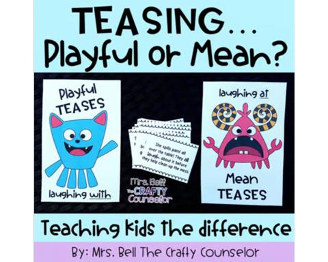 Teasing Vs Bullying Activity Pack: Julia Cook 'tease Monster' Companion ...