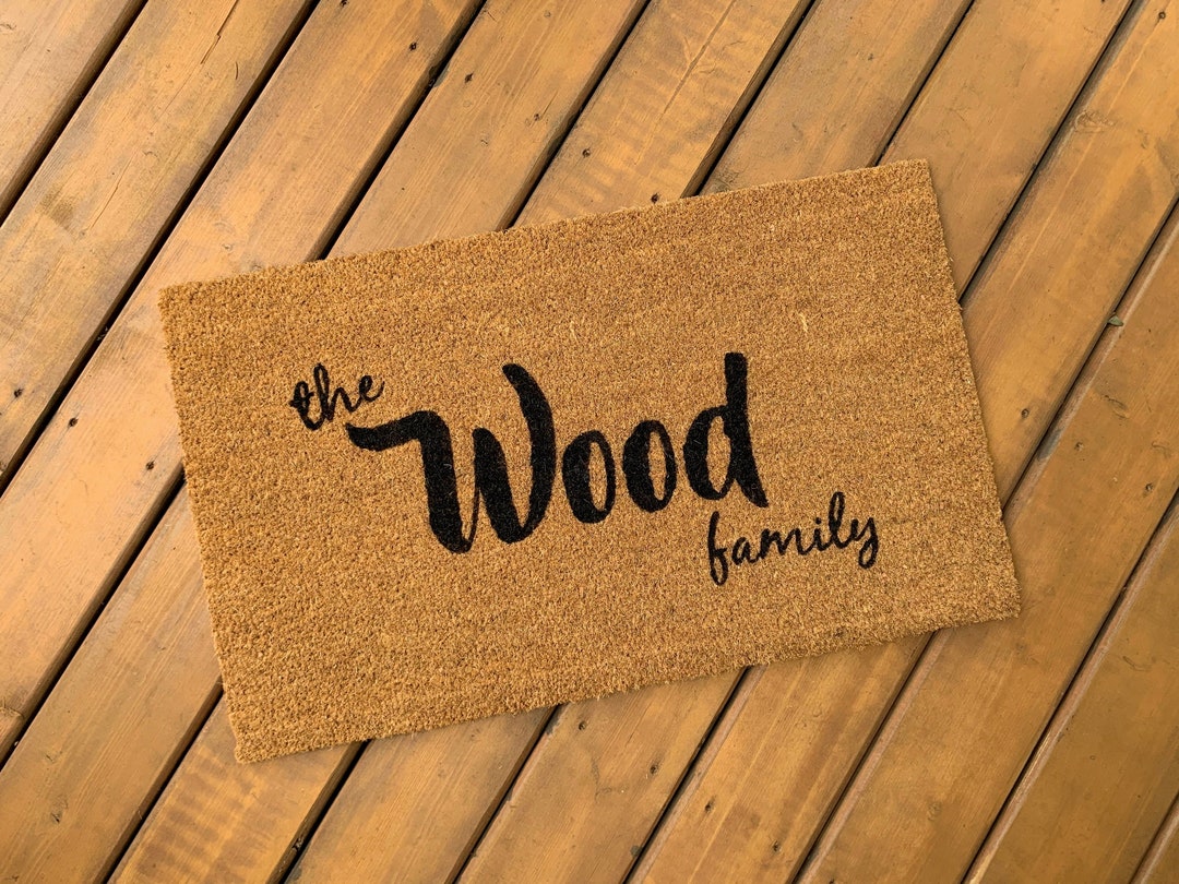 Personalized Family Doormat Etsy