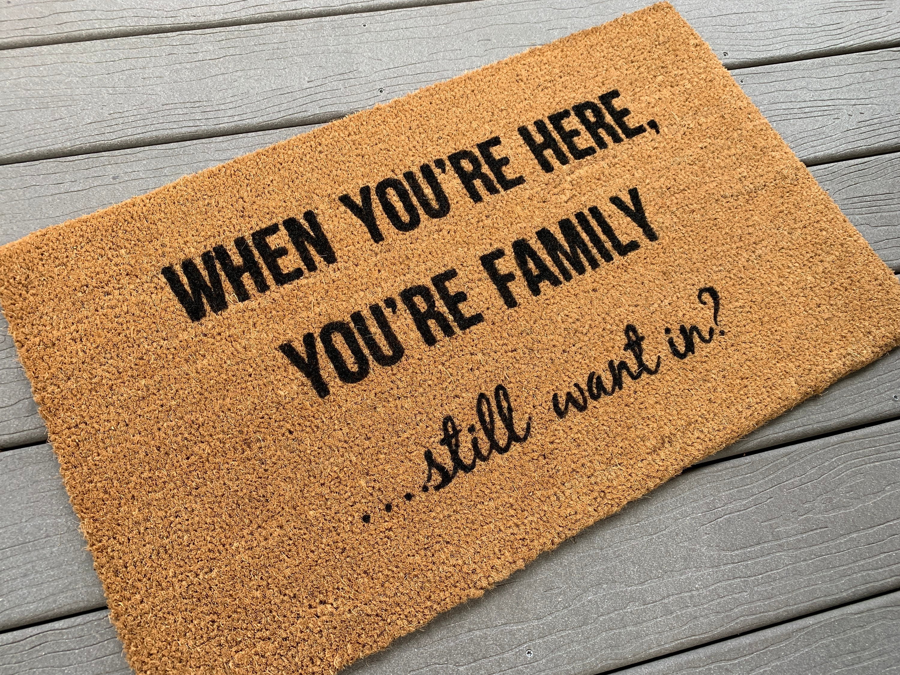 Bonjour Door Mat Welcome Doormat Flat Décor Welcome to My Flat Decorations Apartment  Doormat Rug Housewarming Gift French 