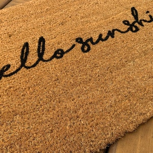 Hello Sunshine Cursive Doormat image 3