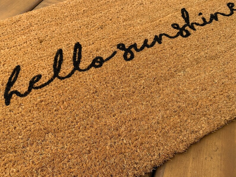 Hello Sunshine Cursive Doormat image 3