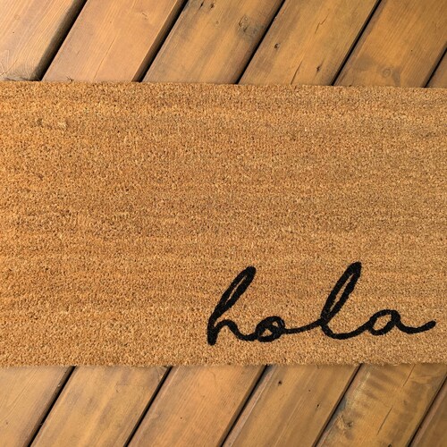 Hola Doormat Etsy Canada
