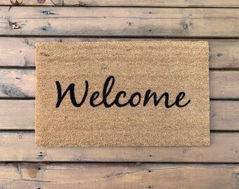 Welcome (Capitalized) Doormat