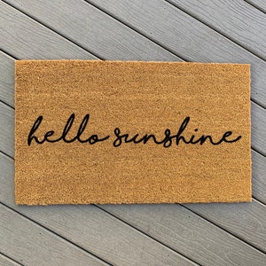 Hello Sunshine Cursive Doormat image 2