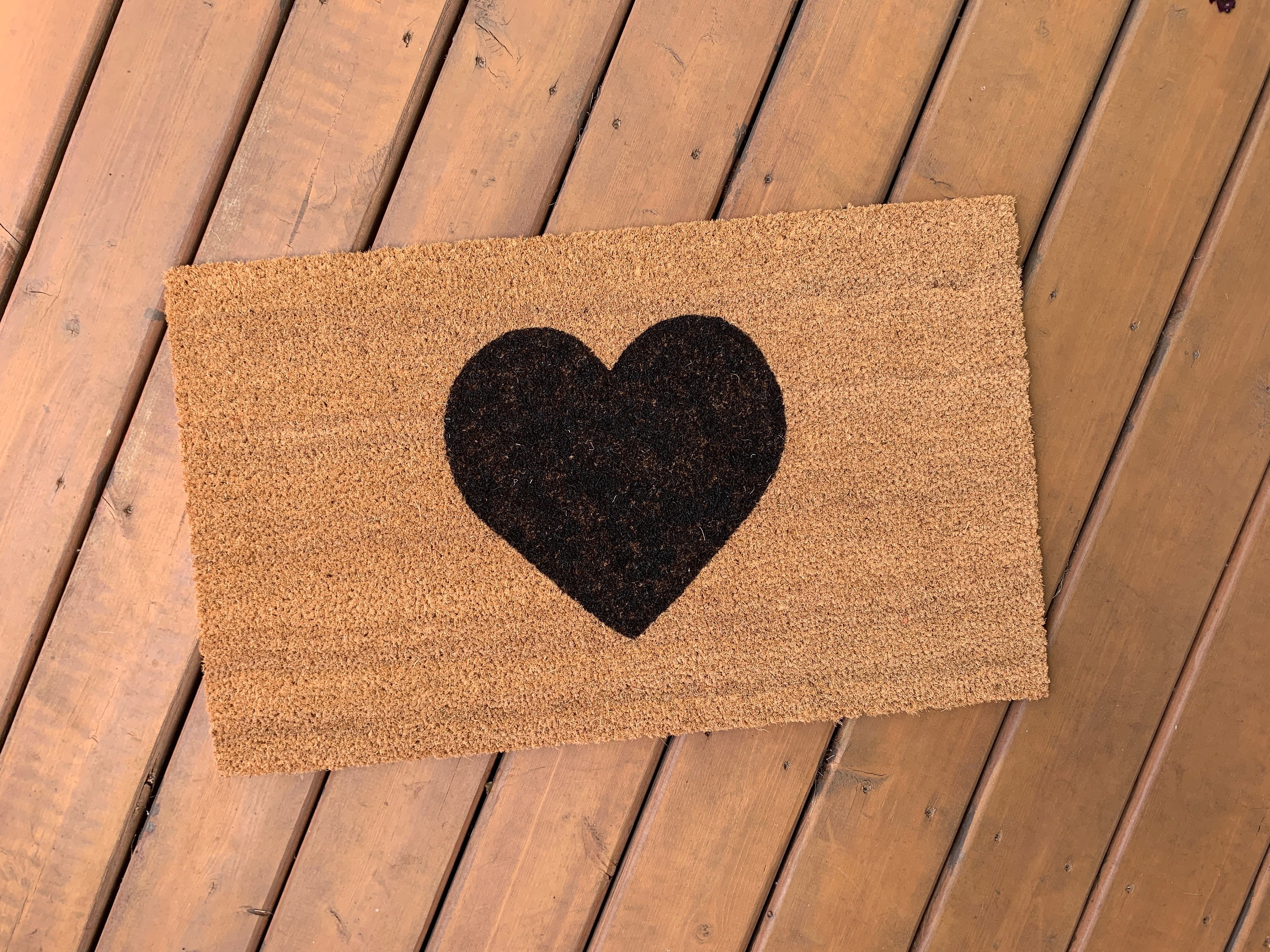 Heart Doormat Etsy