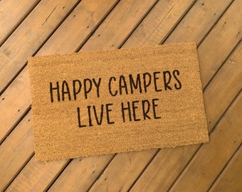 Happy Campers Live Here Doormat