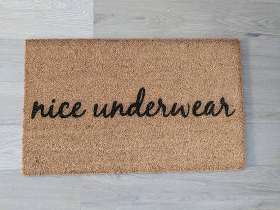Nice Underwear Doormat Etsy