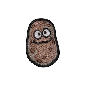Potato Embroidered Patch *Iron-On or Sew-On*