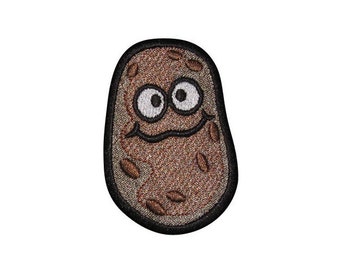 Potato Embroidered Patch *Iron-On or Sew-On*