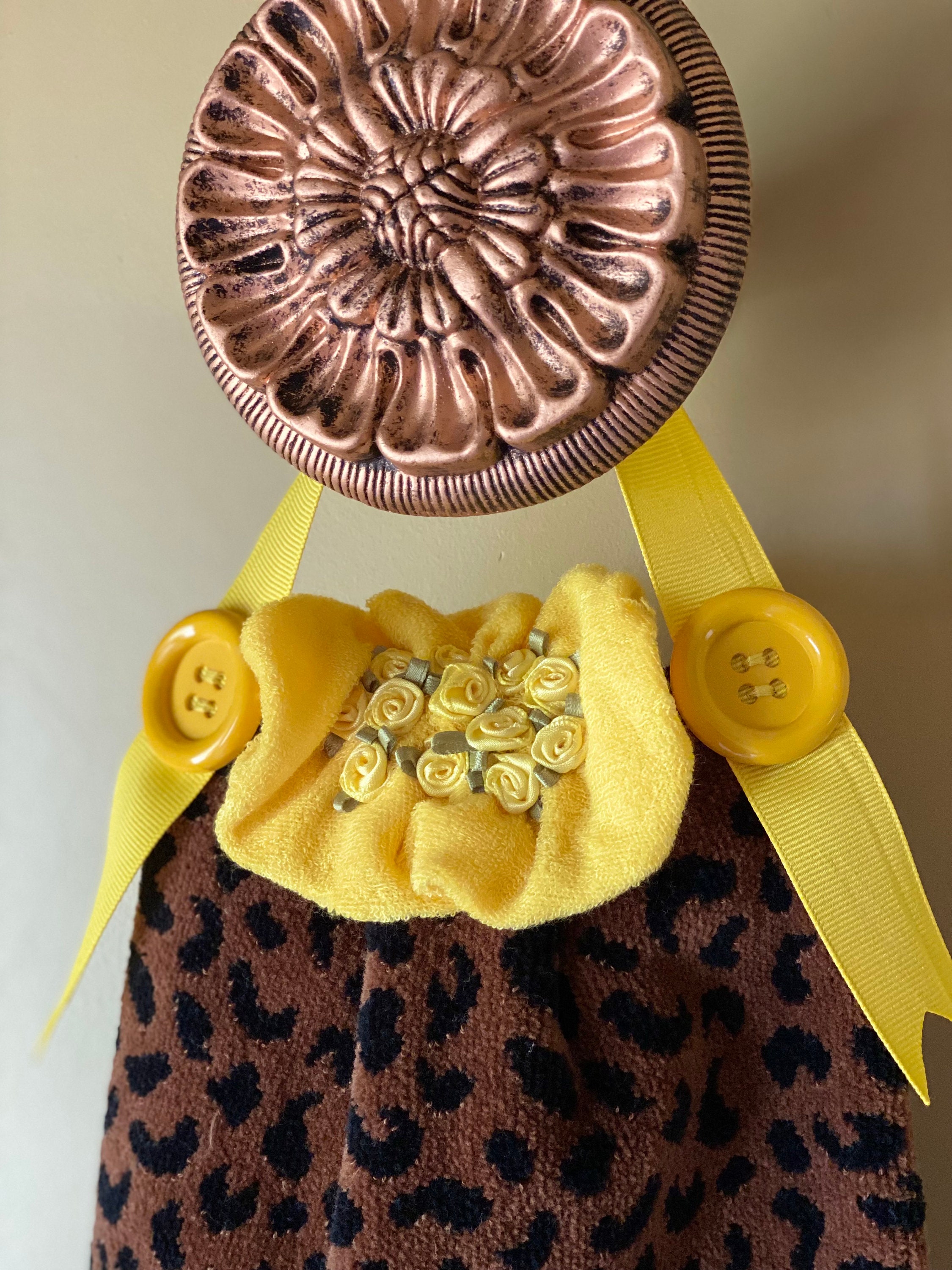 Handgenähter Tierdruck Handtuch mit Aufhänger für Badezimmer | Etsy