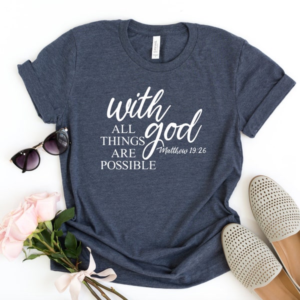 With God All Things - Etsy