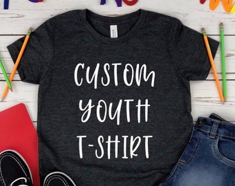 Custom Unisex Youth T-Shirt - Customized Shirt For Kids - Personalized Kids Shirt - Matching Kids T-shirt