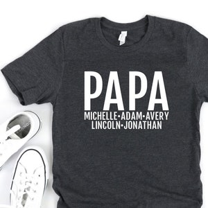 personalized papa t shirts