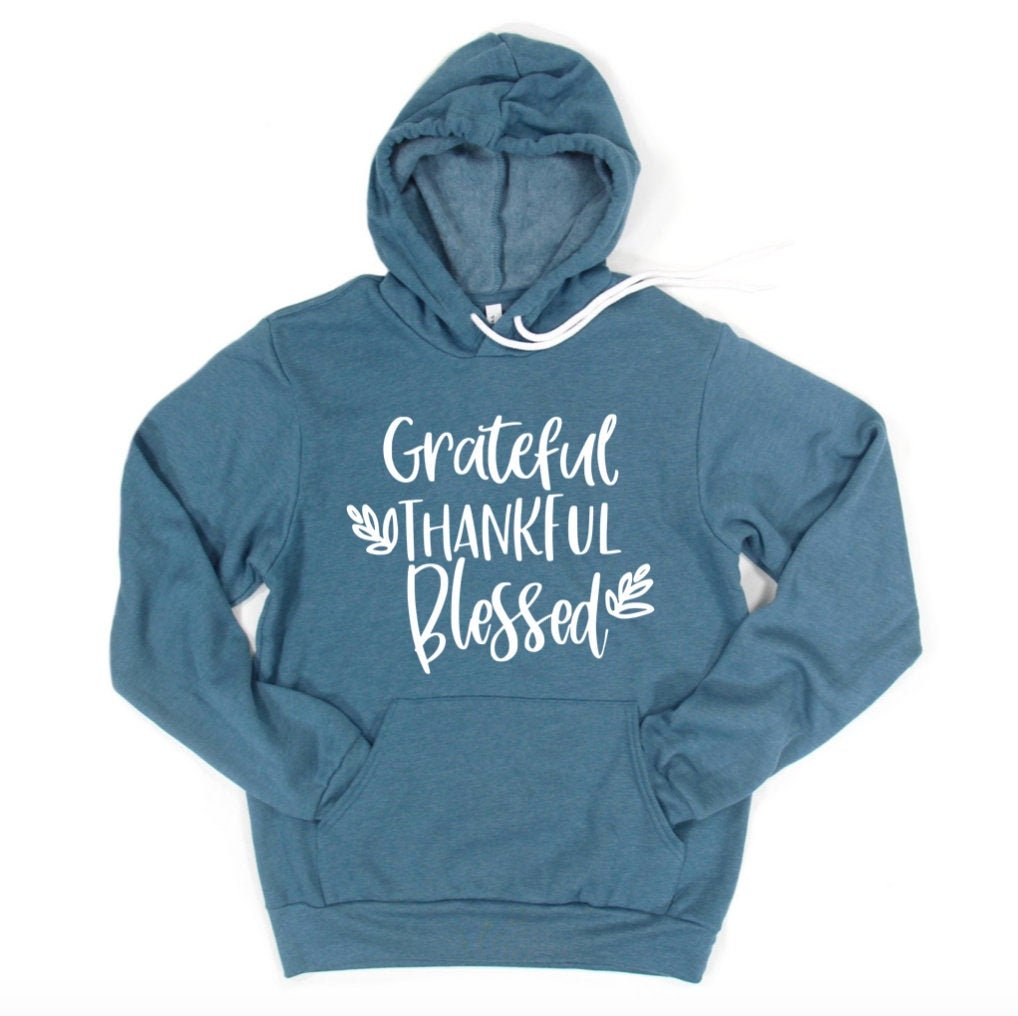 Grateful Thankful Blessed Hoodie 