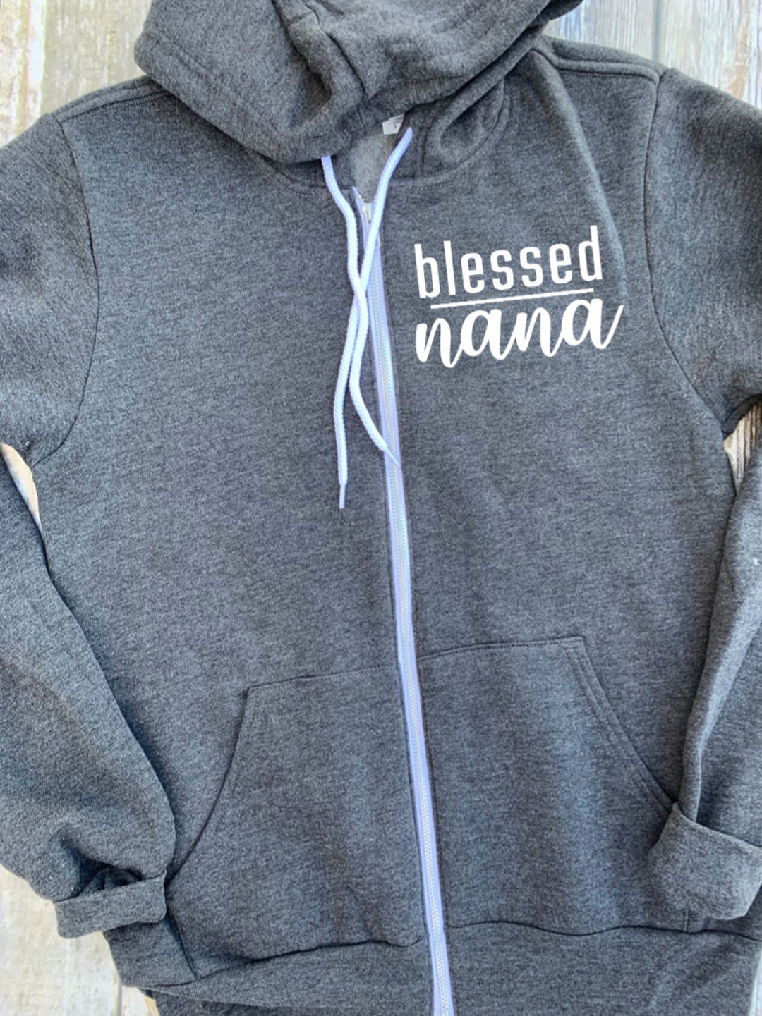 Blessed Nana Zip Up Hoodie Hooded Jacket Gift For Nana - Etsy 日本