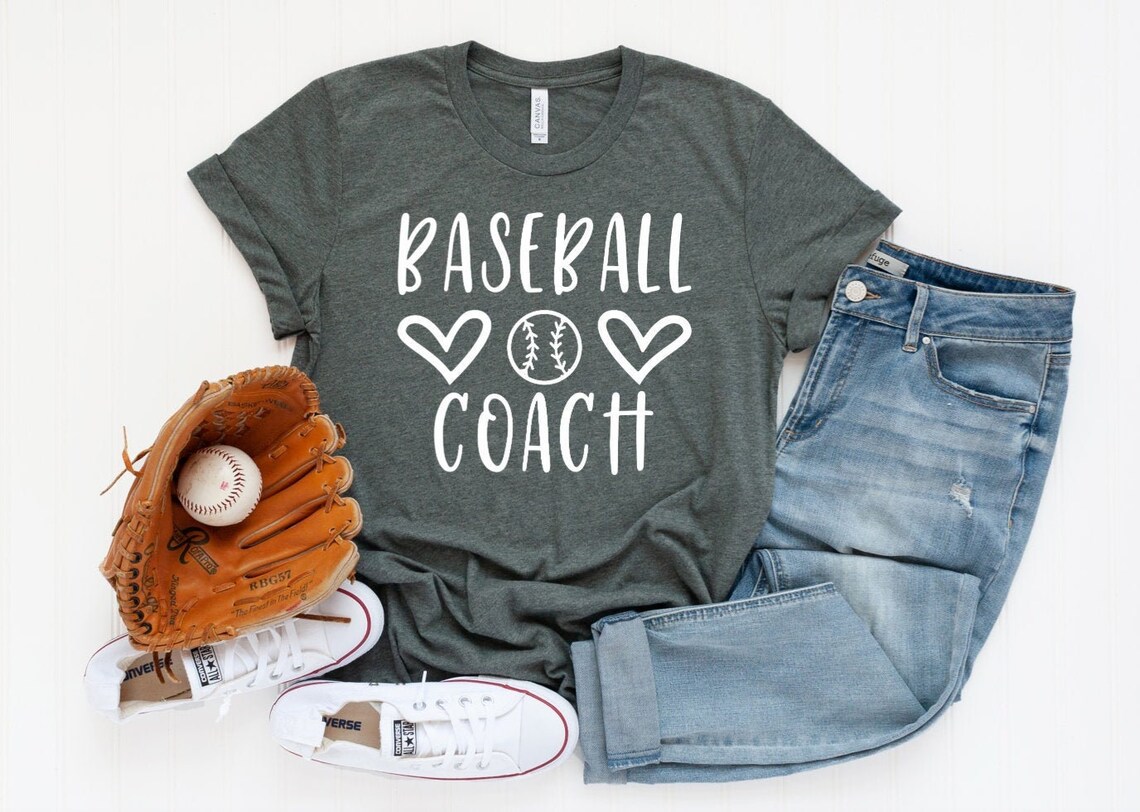 Baseball Coach Tshirt Baseball Coach Shirt Custom Etsy
