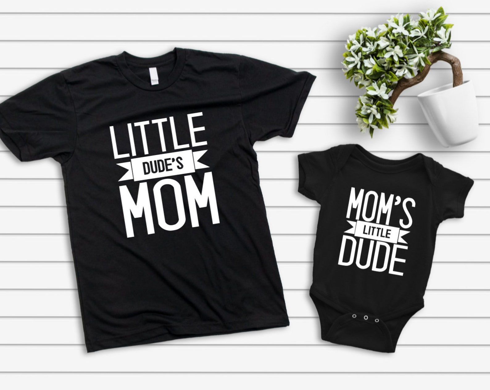 mum and son matching shirts