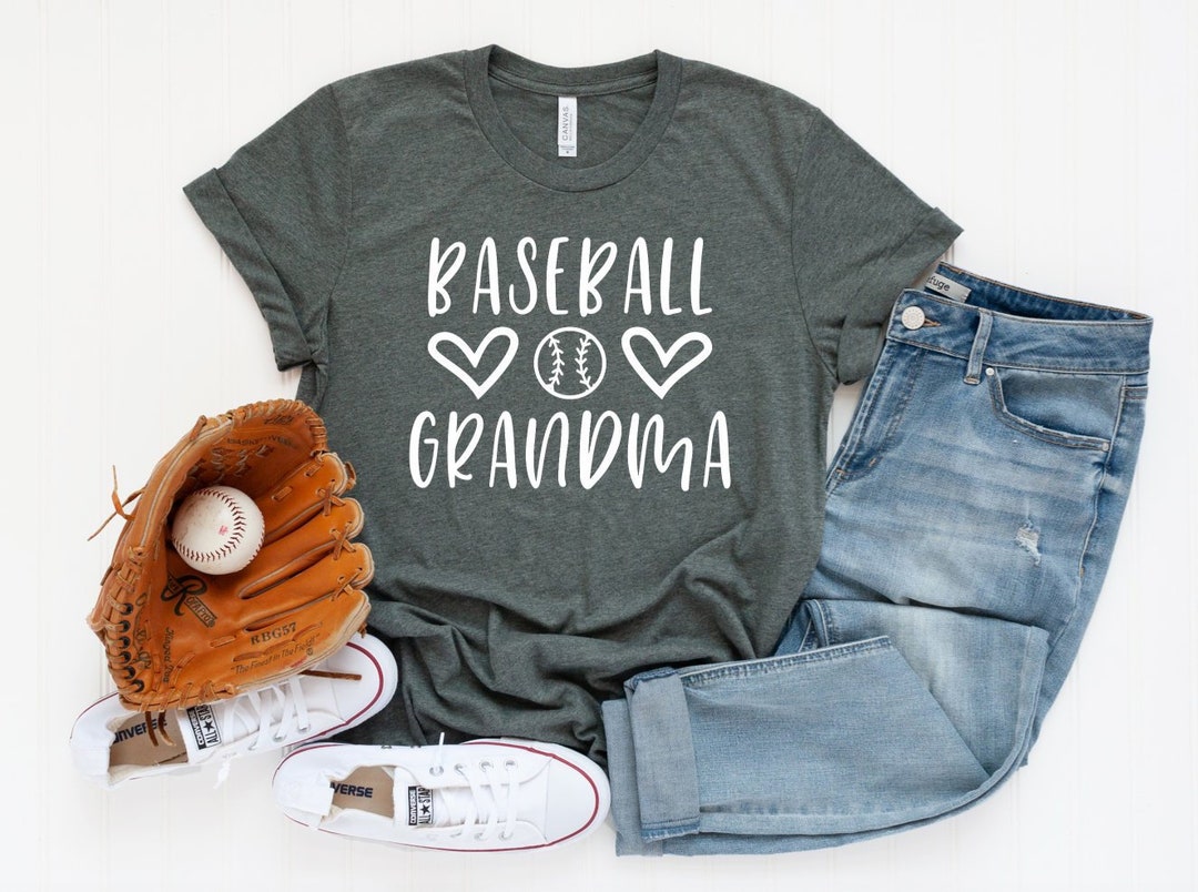 Baseball Grandma Tshirt Baseball Grandma Shirt Custom Etsy