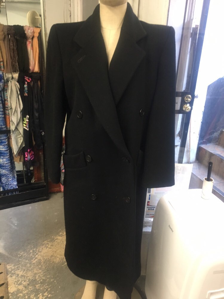 perry ellis wool overcoat