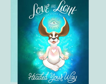 Love & Light Headed Your Way - Encouragement and Support Card
