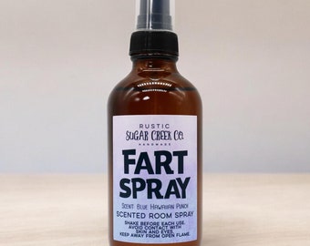 Odświeżacz powietrza Fart Spray 4oz Room & Linen: zabawny eliminator zapachów w łazience/pokoju