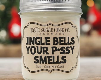 ジングルベル、あなたのアソコが臭い、面白いクリスマスキャンドル、3サイズギフトボックス：大人のユーモア