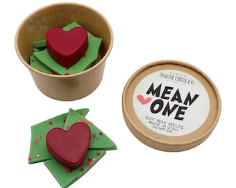 Mean One Snap Bar Brittle Wax Melts Christmas Wax Melts For Gifts Sugared Spruce Pine Wax Melt Bark Soy Wax Warmer Melts Green Monster Wax