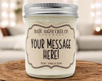 Personalized Gift Candle Custom Message Gift For Her Mothers Day Gifts For Mom Handmade Gift Personalized Mom Gift For Women Birthday Gifts
