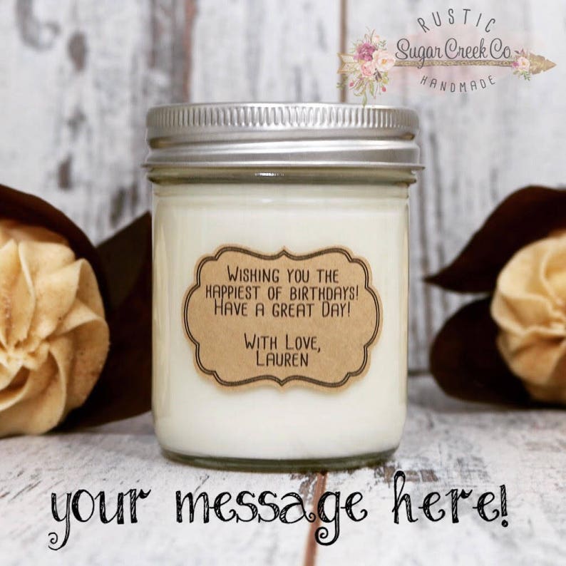 Custom Happy Birthday Candle Personalized Birthday Gifts for Etsy