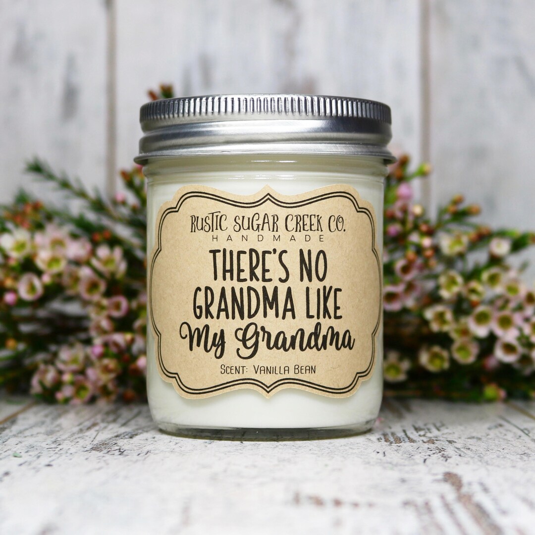 There's No Grandma Like My Grandma Candle Grandma Gift From Grandchild
