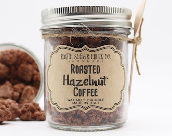 Roasted Hazelnut Coffee Wax Melt Crumble Coffee Gifts For Women Scented Wax Melts For Warmer Wax Melts For Gifts For The Coffee Lover Gift