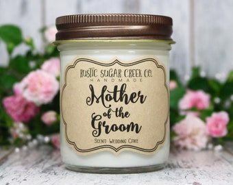 Mother of the Groom Candle, Gift For Mother Of The Groom Personalized, Wedding Gift For Grooms Mom, Wedding Gift Mother Of The Groom