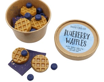 Blueberry Waffles Brittle Soy Wax Melts For Warmer: Breakfast Scented Wax Melt, Home Fragrance