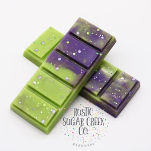 Violet Lime Snap Bars Wax Melts Farmhouse Melts For Gifts Clamshell Melts Soy Candle Melts Wax Warmer Melts Wax Cubes Valentines Day image 3