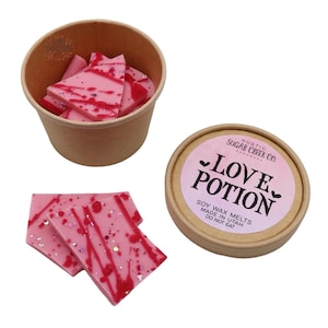 Love Potion Snap Bars Wax Melt Brittle For Wax Warmer Strawberry Peach Champagne Bubbly Wax Melts For Gifts Wizard Potion Magic Spells
