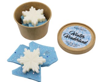 Winter Wonderland Soy Wax Melts For Warmer: Christmas Scented Wax Melt, Home Fragrance, Snowflakes